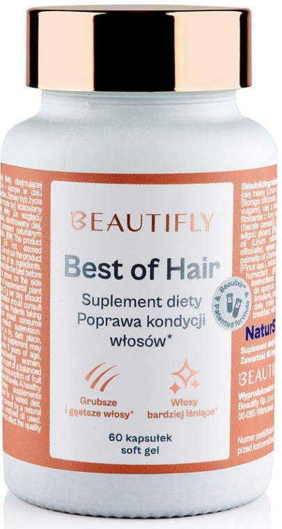 WYPRZEDAŻ Suplement diety - Beautifly Best of Hair Dietary Supplement * — Zdjęcie N1