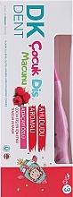 Pasta do zębów malinowa + różowa szczoteczka - Dermokil DKDent (toothpaste/50ml + brush/1pcs) — Zdjęcie N1