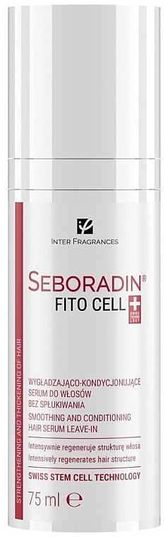 Wygładzające i kondycjonujące serum do włosów - Seboradin Fito Cell Smoothing And Conditioning Hair Serum Leave-In — Zdjęcie N1