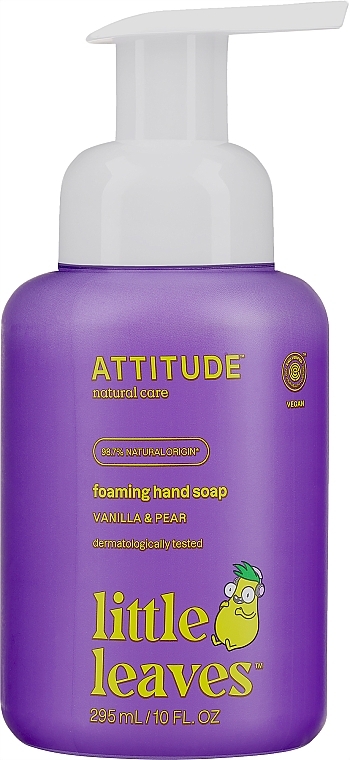 Pianka do mycia rąk Wanilia i gruszka - Attitude Foaming Hand Soap — Zdjęcie N1