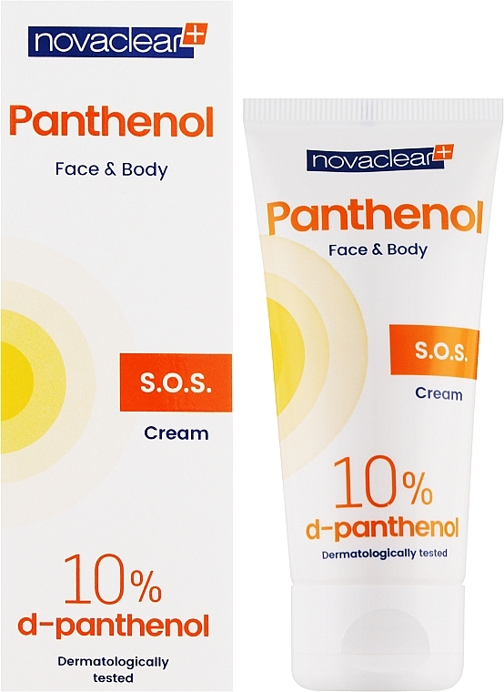 Kojący krem po opalaniu do twarzy i ciała - Novaclear Panthenol S.O.S Face Body Cream After Sunbath — Zdjęcie N2
