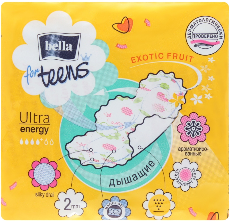 Podpaski For Teens Ultra Energy, 10 szt. - Bella — Zdjęcie N2