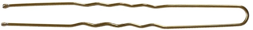 Wsuwki do włosów, 7,5 cm, złote - Lussoni Wavy Hair Pins 7.5 cm Golden — Zdjęcie N1