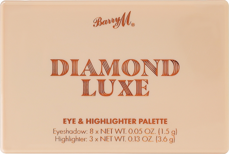 Paleta cieni i rozświetlaczy - Barry M Diamond Luxe Eye & Highlighter Palette — Zdjęcie N1
