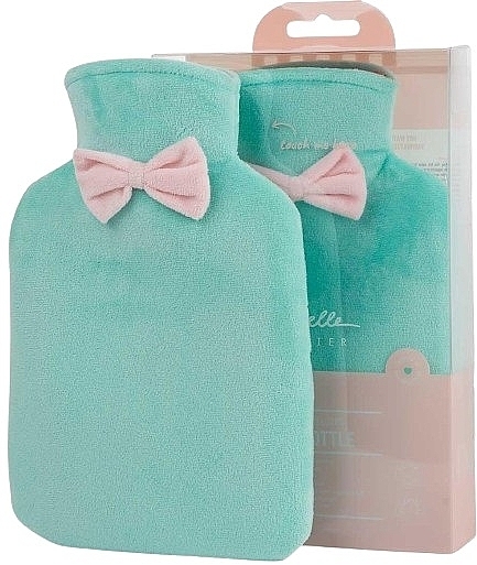 Termofor, miętowy - Isabelle Laurier Hot Water Bottle With Velvet Cover Mint Green — Zdjęcie N1