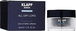 Hydrokrem do twarzy dla mężczyzn, 24 godziny - Klapp Men All Day Long 24h Hydro Cream — Zdjęcie N2