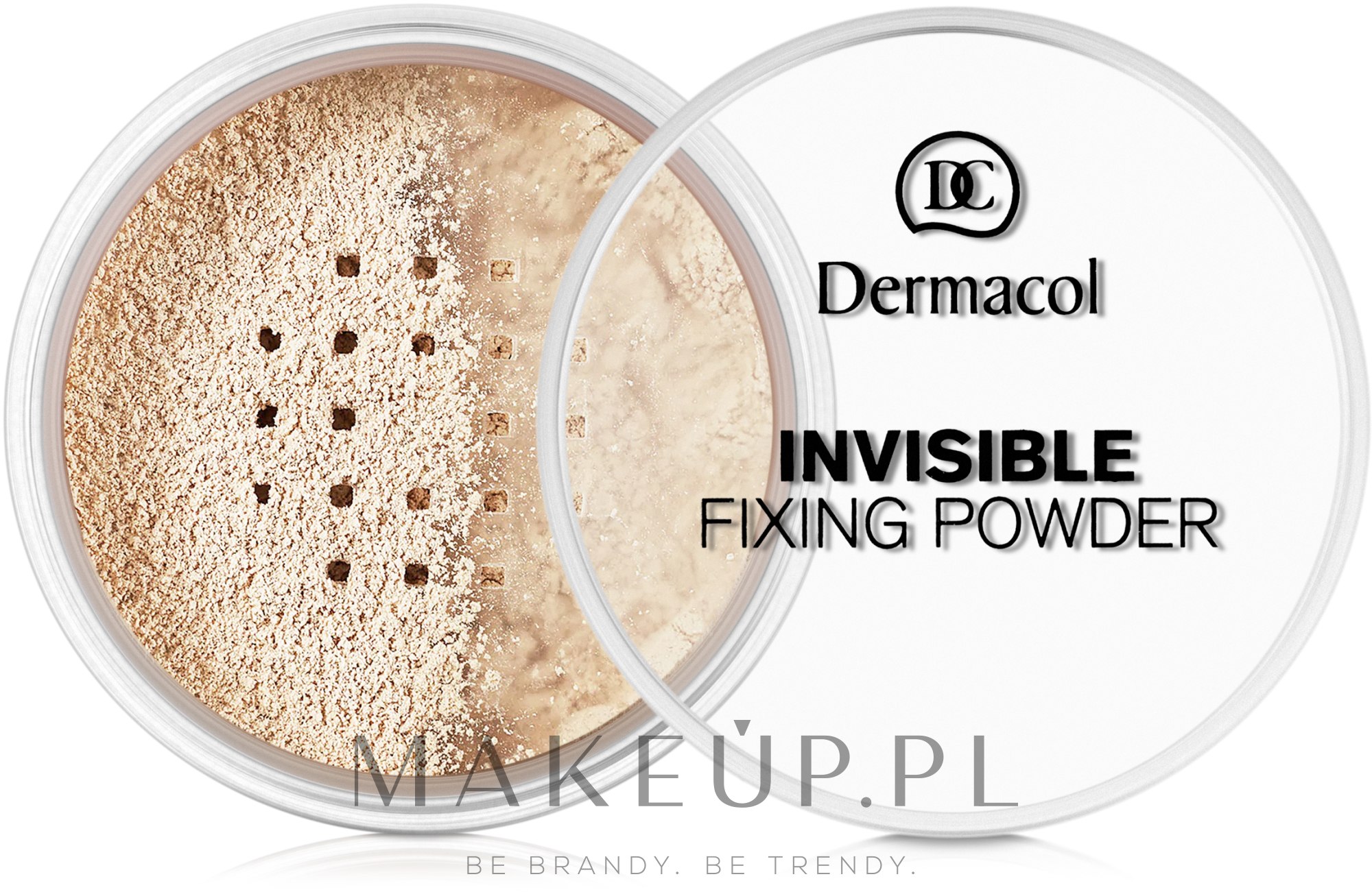 Uniwersalny puder transparentny utrwalający makijaż - Dermacol Invisible Fixing Powder — Zdjęcie 01 - Light