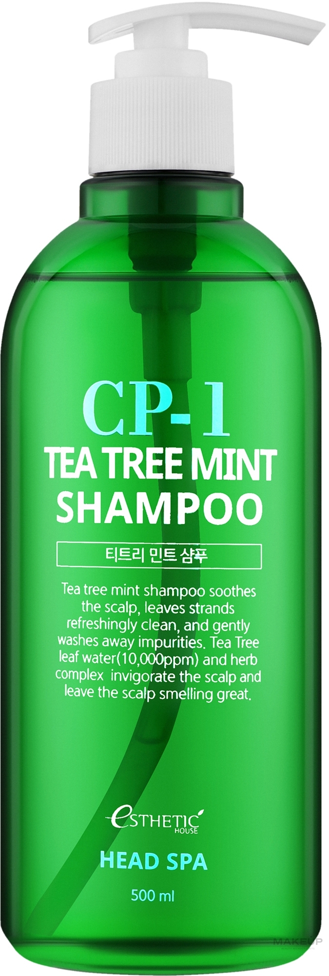 Łagodzący szampon do włosów - Esthetic House CP-1 Tea Tree Mint Shampoo — Zdjęcie 500 ml