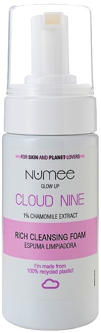 Pianka do mycia twarzy - Numee Glow Up Cloud Nine Rich Cleansing Foam — Zdjęcie N1