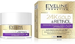Kup Krem liftingujący do twarzy - Eveline Cosmetics 24K Gold&Retinol Lifting Cream 50+