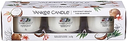 Zestaw świec zapachowych Coconut Beach - Yankee Candle Coconut Beach (candle/3x37g) — Zdjęcie N1