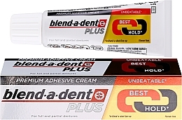 PRZECENA! Krem do mocowania protez - Blend-A-Dent Premium Adhesive Cream Plus Dual Power Light Mint * — Zdjęcie N3