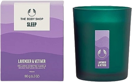 Świeca zapachowa Sleep - The Body Shop Sleep Lavender & Vetiver Relaxing Scented Candle  — Zdjęcie N1