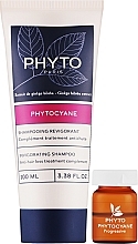 Zestaw - Phyto Phytocyane Set (ampoules/12x5ml + shm/100ml) — Zdjęcie N1