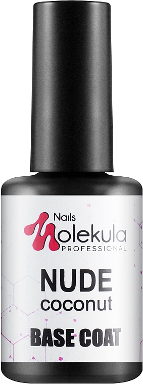 Gumowa podstawa - Nails Molekula Base Coat Nude Coconut — Zdjęcie N1