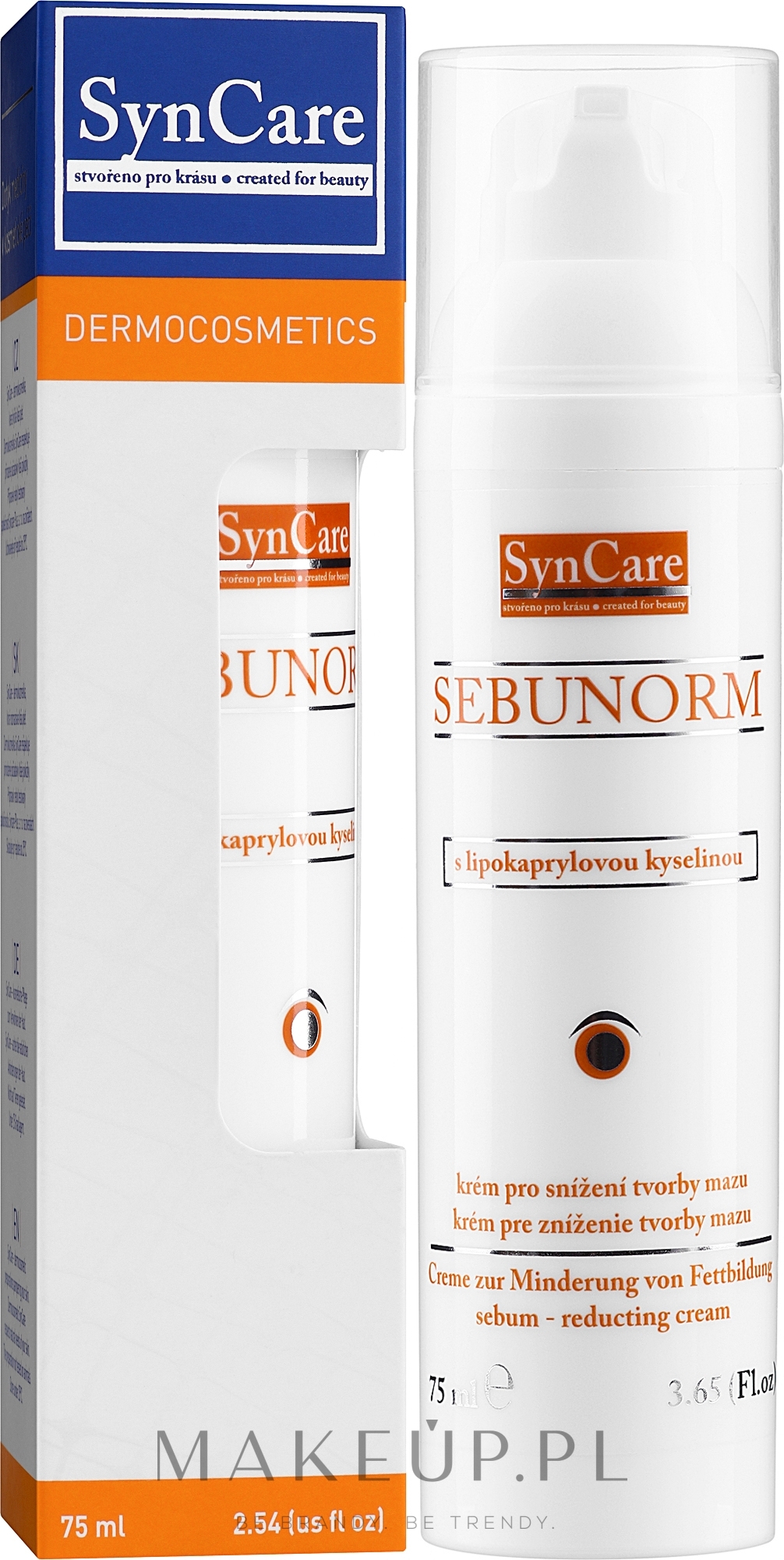 Krem do twarzy regulujący wydzielanie gruczołów skórnych - SynCare Sebunorm Reducting Cream — Zdjęcie 75 ml