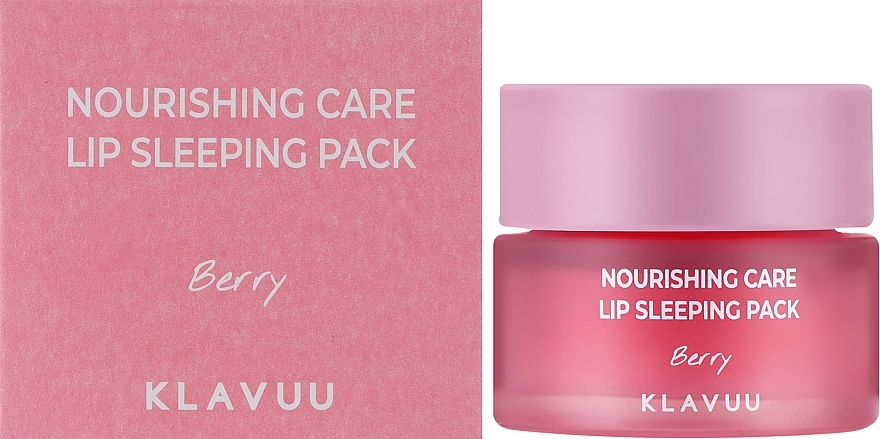 Maska na noc do ust o zapachu jagód - Klavuu Nourishing Care Lip Sleeping Pack Berry — Zdjęcie N2