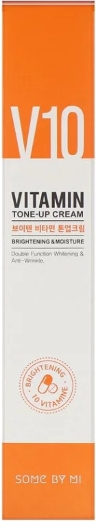 Rozjaśniający krem nawilżający do twarzy 10 witamin - Some By Mi V10 Vitamin Tone-Up Cream — Zdjęcie N3
