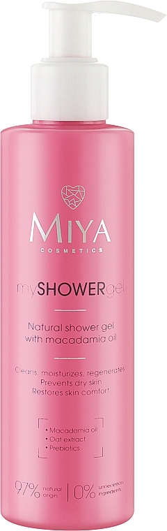 Żel pod prysznic z olejkiem makadamia - Miya Cosmetics mySHOWERgel
