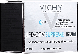 PREZENT! Ujędrniający krem przeciwzmarszczkowy do twarzy na noc - Vichy LiftActiv Supreme Night (miniprodukt) — Zdjęcie N2
