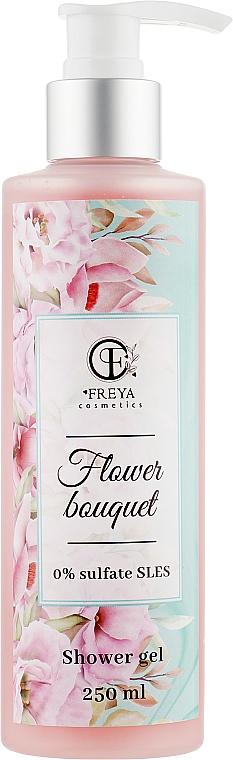 Kwiatowy żel pod prysznic bez siarczanów i SLES - Freya Cosmetics Flower Bouquet Shower Gel — Zdjęcie N1