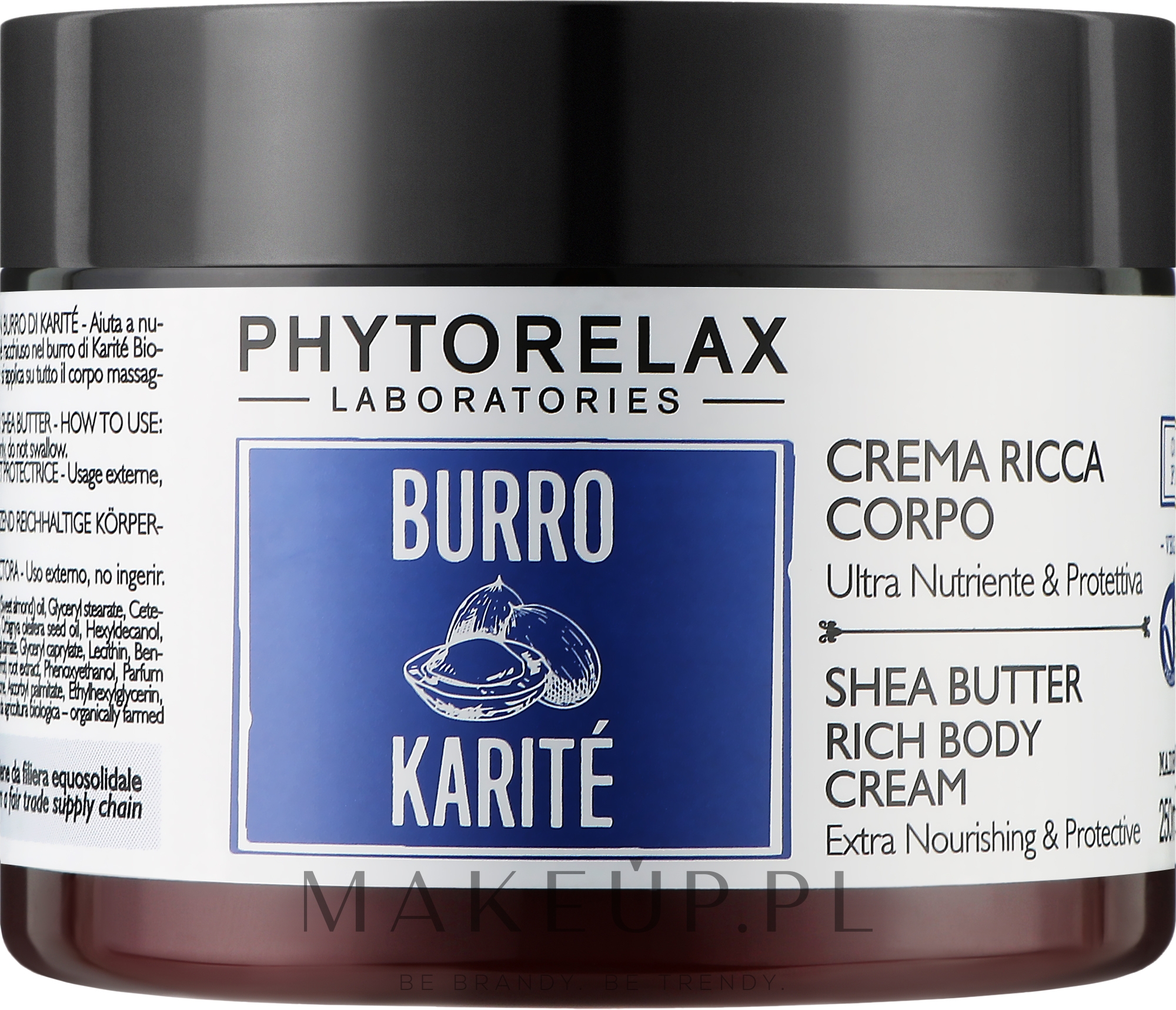 Bogaty krem do ciała Intensywne nawilżenie - Phytorelax Laboratories Shea Butter Rich Body Cream — Zdjęcie 250 ml