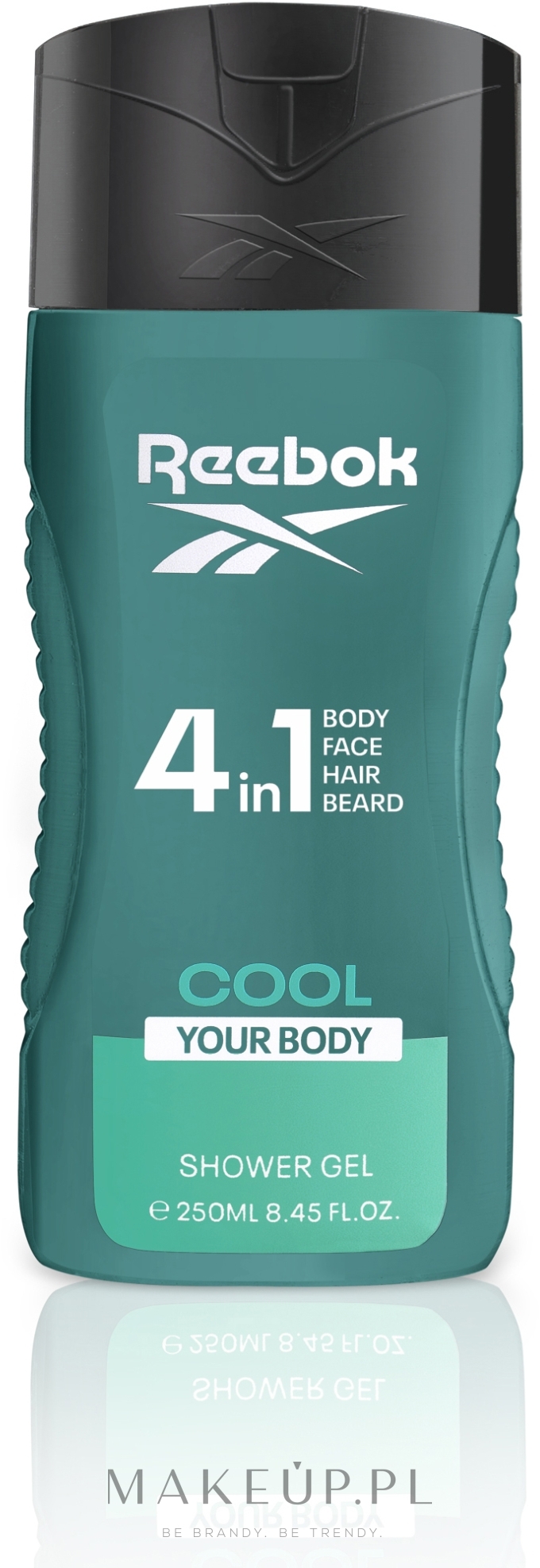 Żel pod prysznic 4w1 dla mężczyzn - Reebok Cool Your Body Hair & Body Shower Gel — Zdjęcie 250 ml
