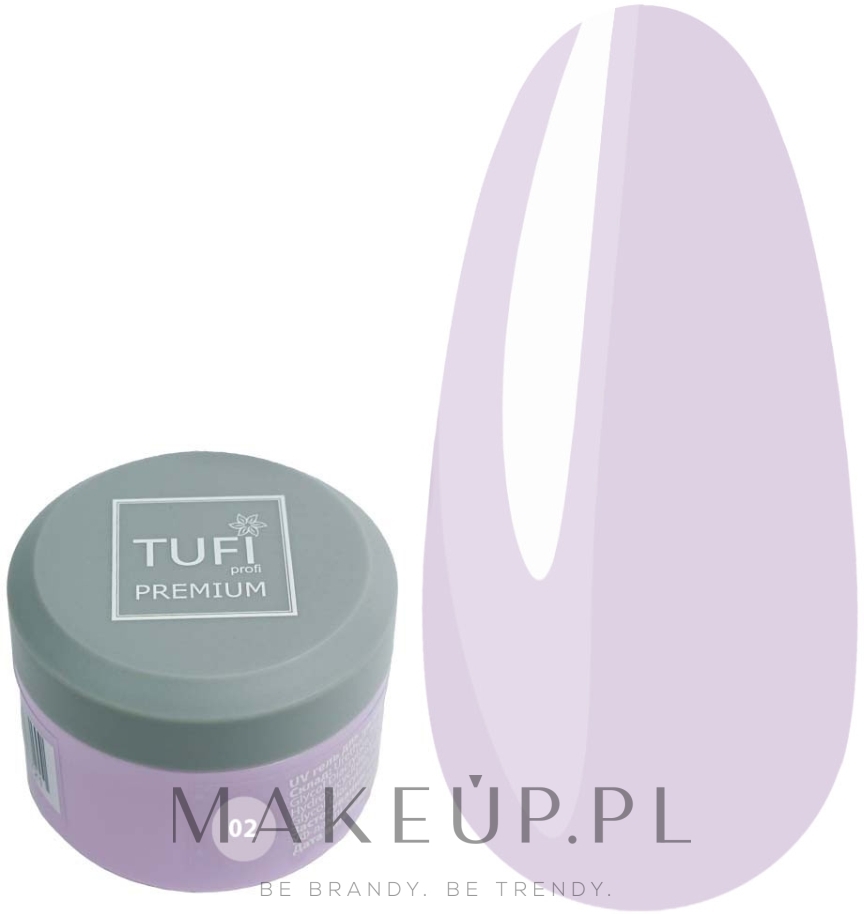 Żel do przedłużania paznokci - Tufi Profi Premium Builder UV Gel — Zdjęcie 02 - Milky Pink