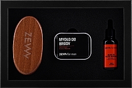 Kup Zestaw do pielęgnacji brody - Zew For Men (oil 30 ml + soap 85 ml + brush 1 pcs + soap/holder 1 pcs)