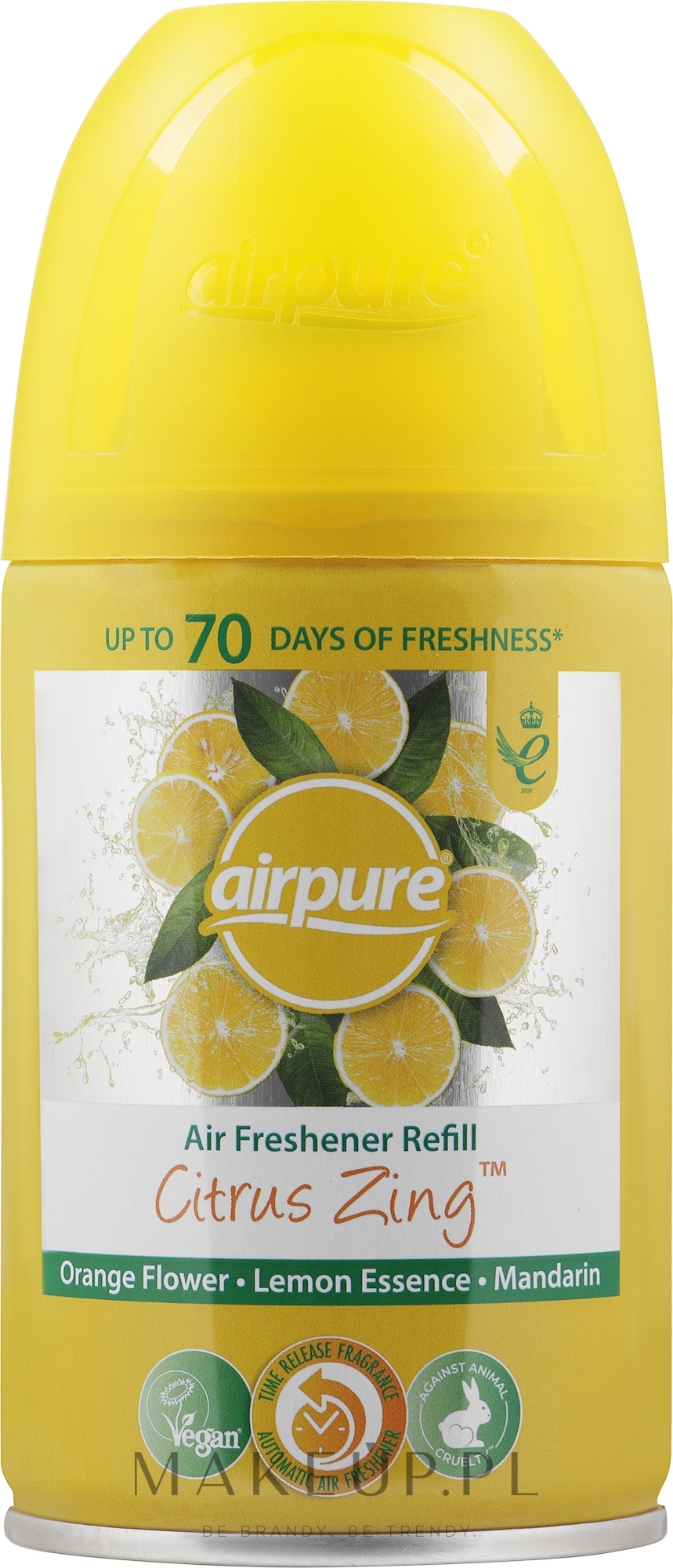 Odświeżacz powietrza w sprayu Cytrusy - Airpure Air-O-Matic Refill Citrus Zing — Zdjęcie 250 ml