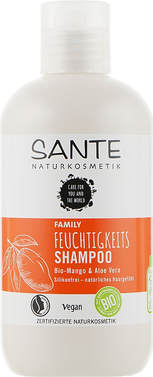 Bioszampon nawilżający Mango i aloes - Sante Family Moisturising Shampoo