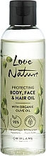 Kup Olejek ochronny do ciała, twarzy i włosów z organiczną oliwką - Oriflame Love Nature Protecing Body Face And Hair Oil