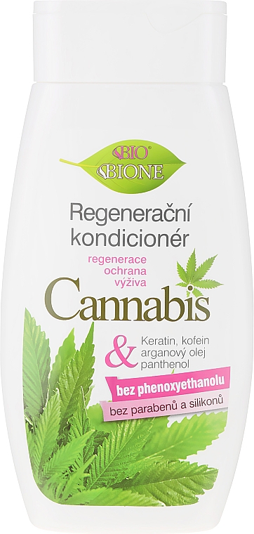 Regenerująca odżywka do włosów z ekstraktem konopnym - Bione Cosmetics Cannabis Regenerative Conditioner — Zdjęcie N1