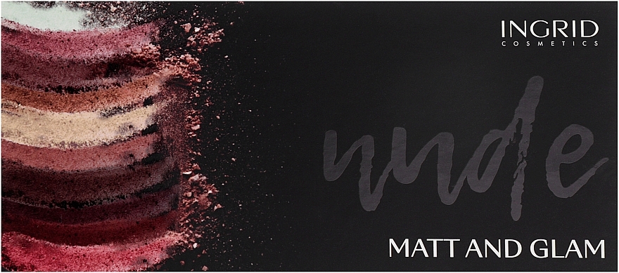 Paleta cieni do powiek - Ingrid Cosmetics Nude Matt & Glam Palette — Zdjęcie N2