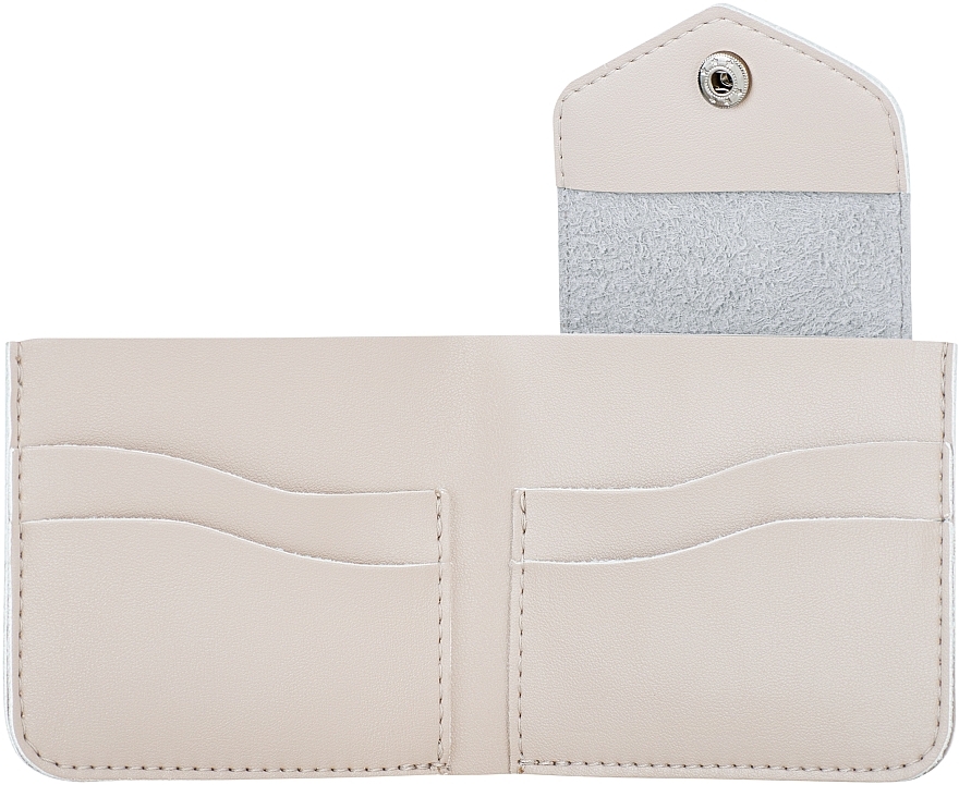 Beżowy portfel w pudełku prezentowym „Classy” - MAKEUP Bi-Fold Wallet Beige — Zdjęcie N3