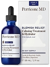 Kojąco-nawilżający zabieg do twarzy - Perricone Md Blemish Relief Calming Treatment And Hydrator — Zdjęcie N2