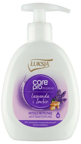 Antybakteryjne mydło w płynie Lawenda i imbir - Luksja Lavender And Ginger Liquid Soap — Zdjęcie N1