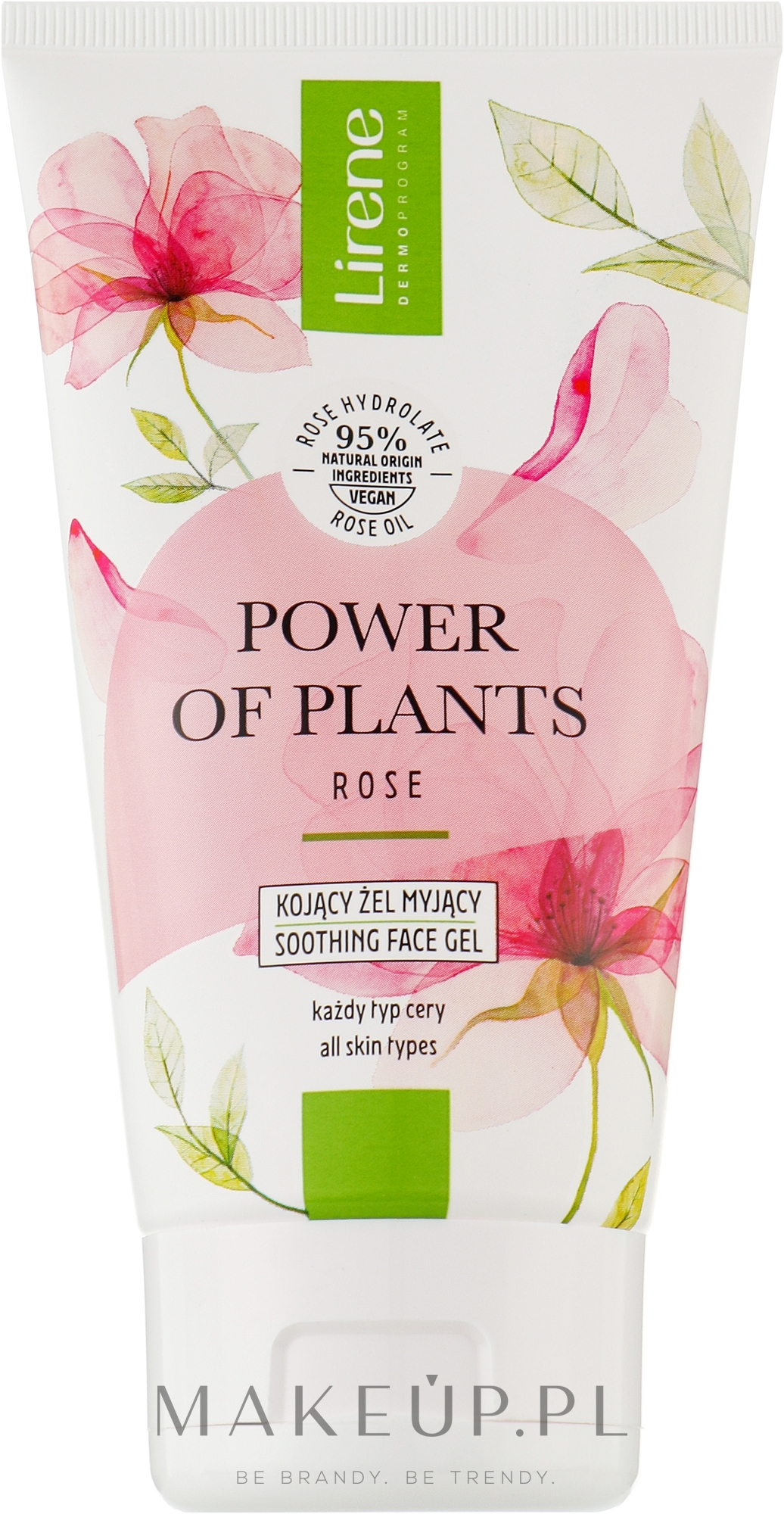 Kojący żel do twarzy - Lirene Power Of Plants Rose Washing Gel — Zdjęcie 150 ml