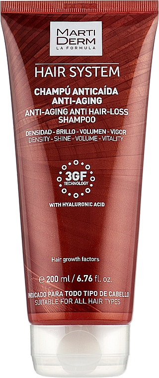 Przeciwstarzeniowy szampon przeciw wypadaniu włosów - Martiderm Anti-aging Anti Hair-loss Shampoo
