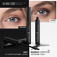 Wydłużający i podkręcający tusz do rzęs - Nanolash Length & Curl Mascara — Zdjęcie N3