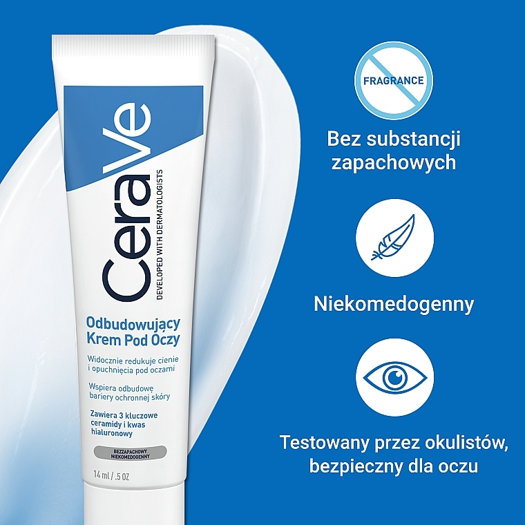 Odbudowujący krem pod oczy - CeraVe Eye Repair Cream — Zdjęcie N5