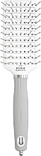 Szczotka do włosów - Olivia Garden Expert Care Vent Nylon White&Grey M — Zdjęcie N1