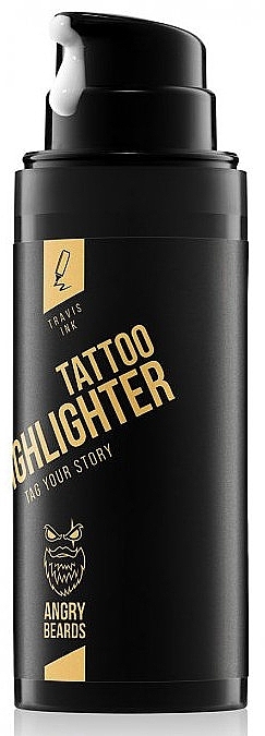 Kremowy rozświetlacz do tatuaży - Angry Beards Tattoo Highlighter Travis Ink — Zdjęcie N2