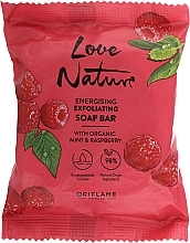 Kup Mydło złuszczające Mięta i malina - Oriflame Love Nature Energising Exfoliating Soap Bar