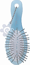 Szczotka do włosów, 63343, 12cm, niebieska - Top Choice Hair Brushes — Zdjęcie N1