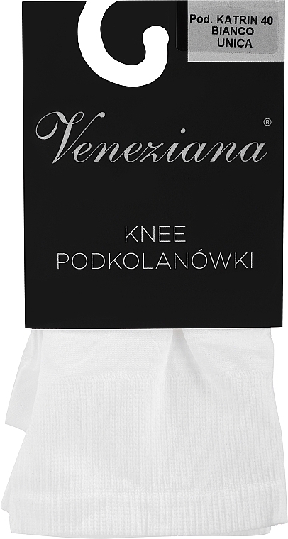 Podkolanówki "Katrin" 40 Den, bianco - Veneziana — Zdjęcie N1