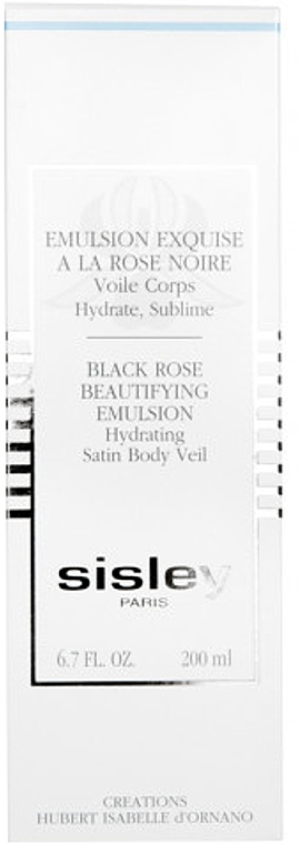 Nawilżająca emulsja wygładzająca do ciała - Sisley Black Rose Beautifying Emulsion — Zdjęcie N2