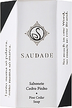 Mydło w kostce Sosna cedrowa - Essencias De Portugal Saudade Pine Cedar Soap — Zdjęcie N2