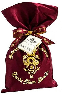 Santa Maria Novella Pot Pourri Embroidered Silk Bag Maroon - Saszetka zapachowa — Zdjęcie N1