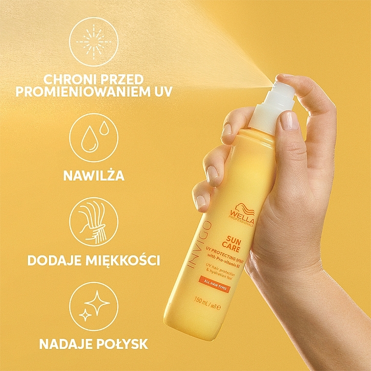 Przeciwsłoneczny spray do włosów - Wella Professionals Invigo Sun UV Hair Color Protection Spray — Zdjęcie N2